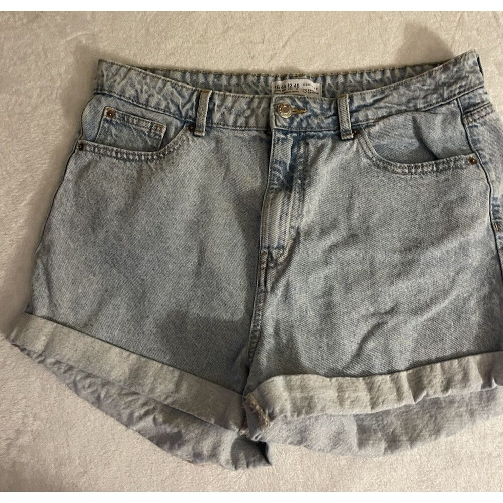 Denim Co. Women's Size 12 High Rise Cuffed Jean Shorts